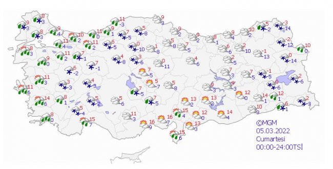 Yarınki hava durumu nasıl? Kar yağışı devam edecek mi? Hafta sonu hava nasıl olacak?